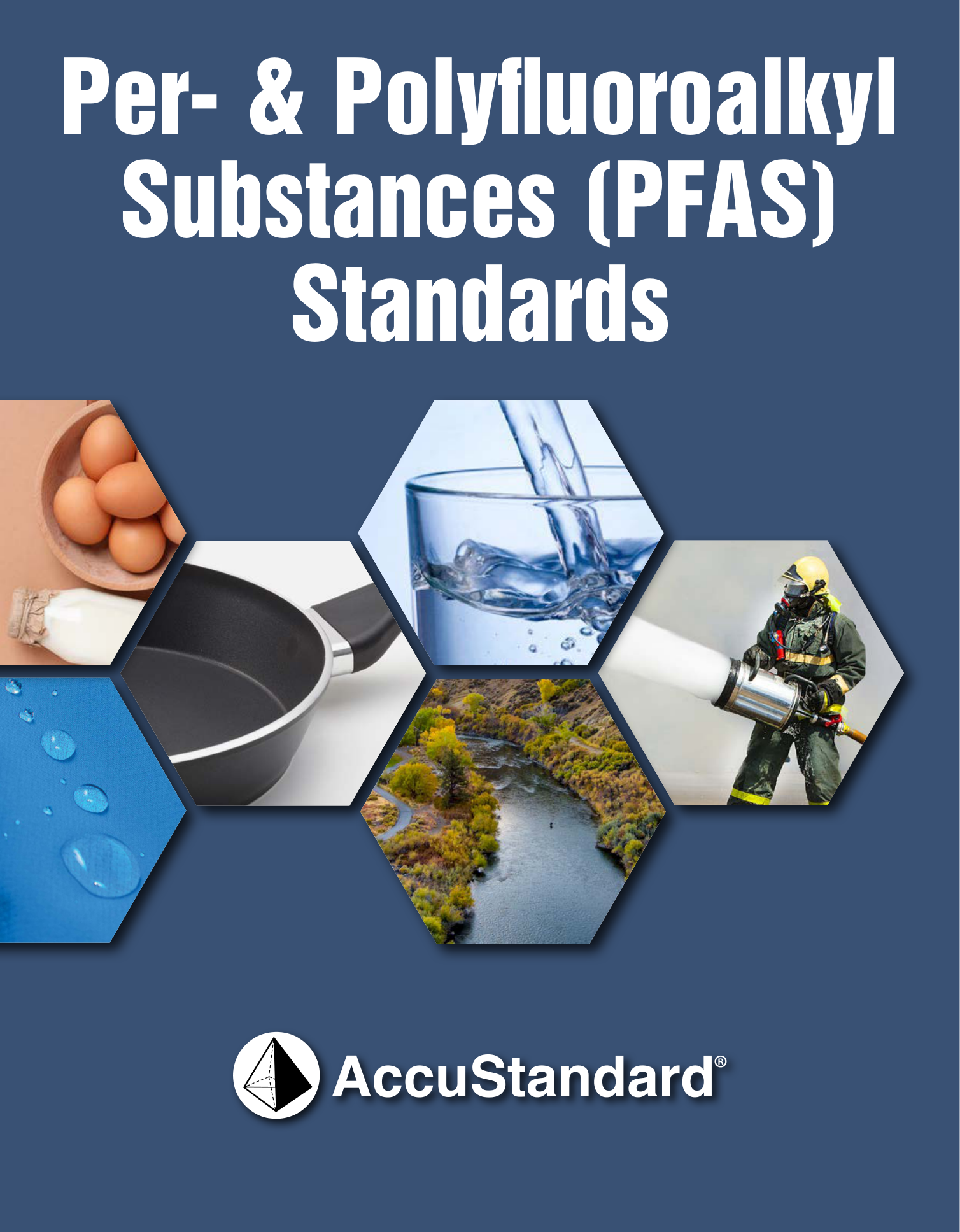 Portada del catálogo de PFAS AccuStandard